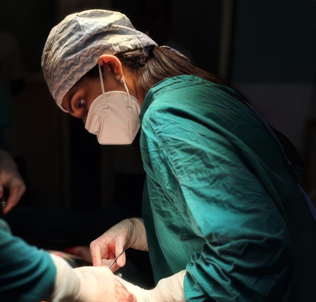 Dr. Khyati S. Daru in the operation theatre